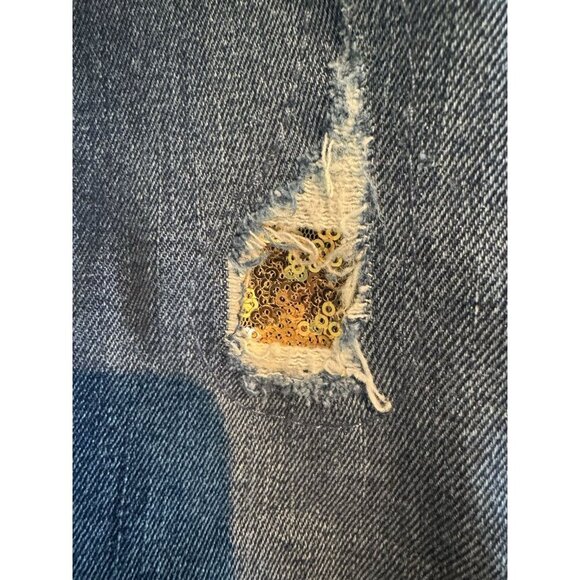True Religion Jean women Curvy Skinny size 27 With Gold Sequin, tayler swift, - Picture 10 of 16